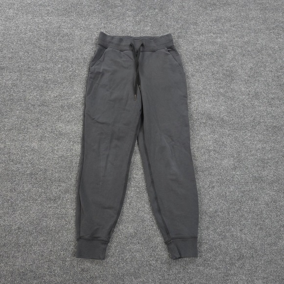 Lululemon Pants Womens 4 Grey Fleece Please Jogger Performance Gym Run Yoga - Picture 1 of 10